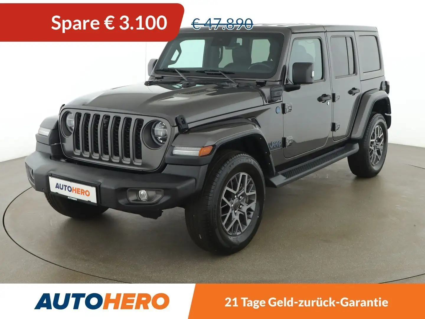 Jeep Wrangler 2.0 4xe Plug-in Hybrid 80th Anniversary Grau - 1