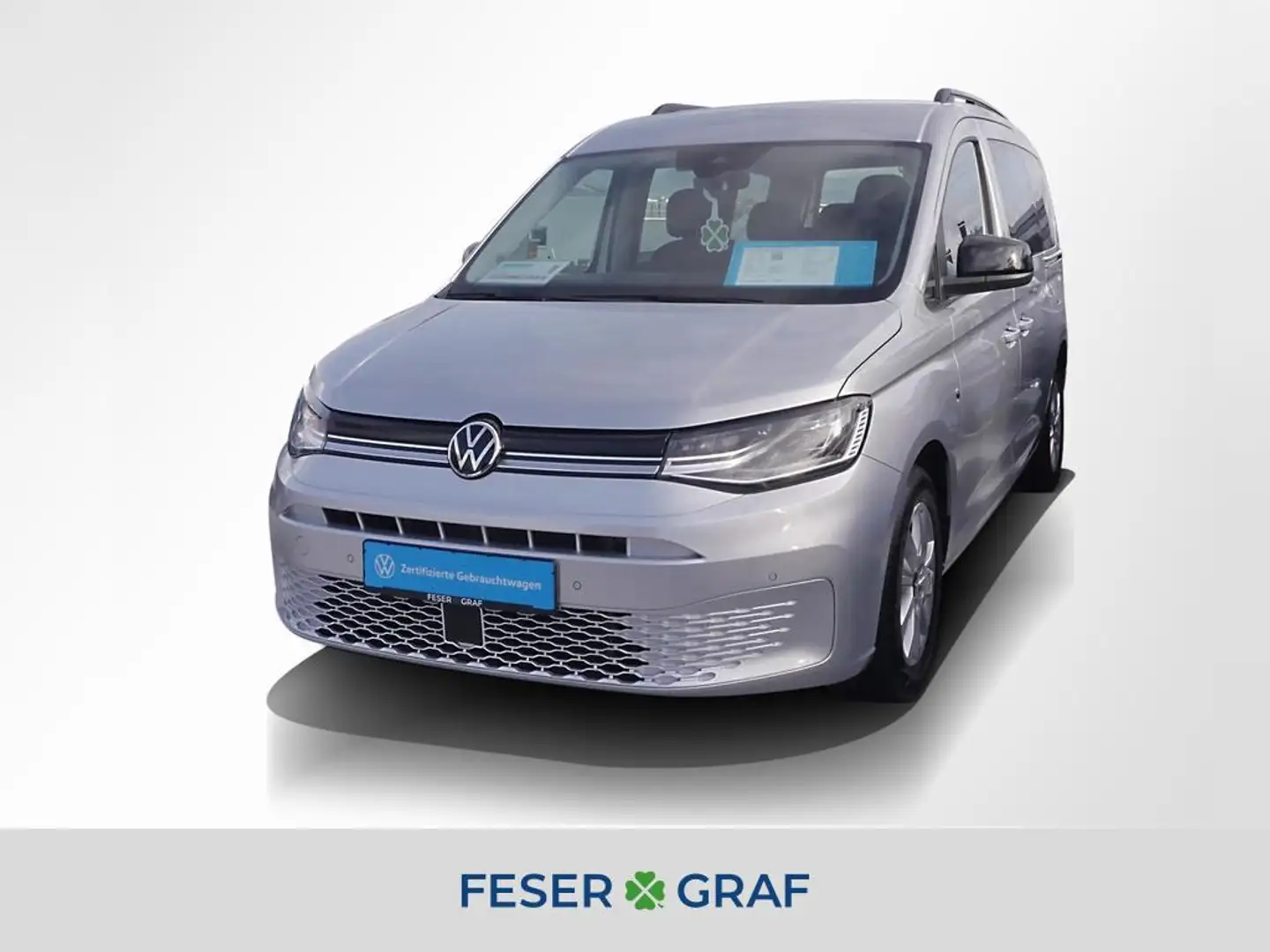 Volkswagen Caddy 2.0 TDI Life DSG 7Si ACC AHK LED Navi Silber - 1