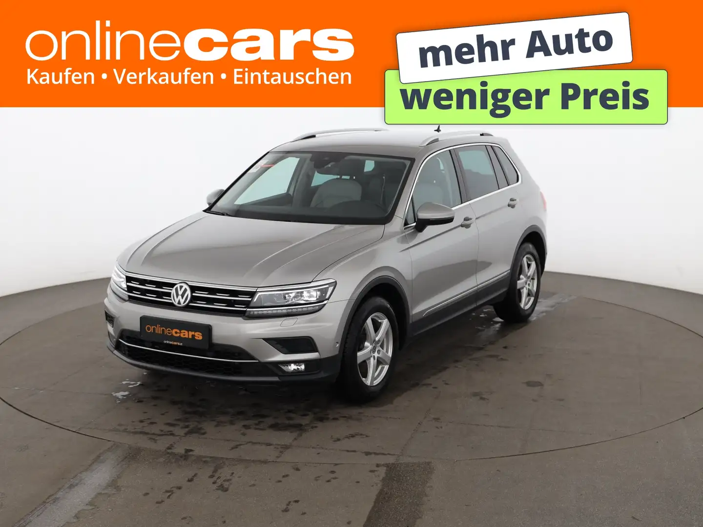 Volkswagen Tiguan 1.4 TSI Highline LED AHK RADAR LEDER NAVI Grau - 1