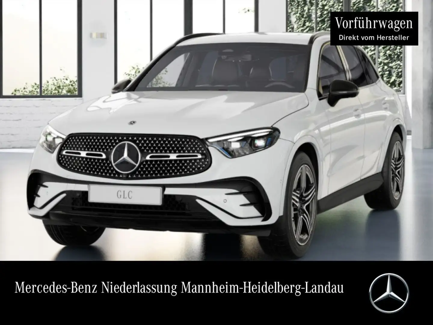 Mercedes-Benz GLC 220 d 4M AMG+NIGHT+360+AHK+TOTW+KEYLESS+9G Weiß - 1