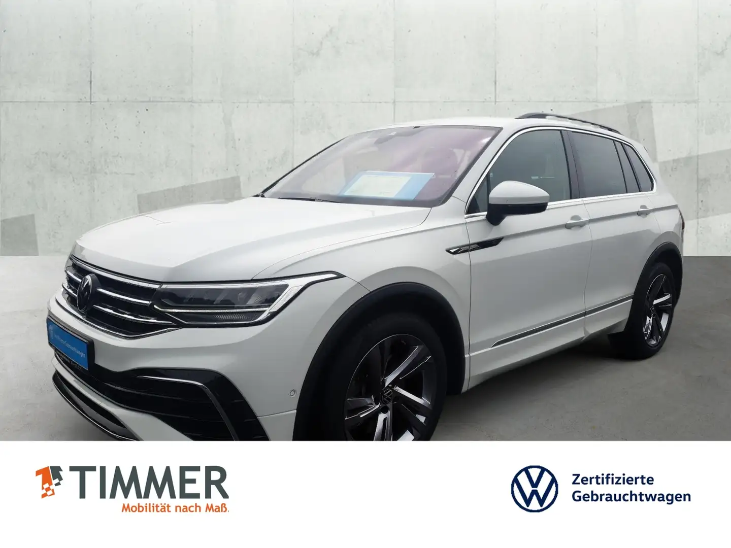 Volkswagen Tiguan 2.0 TDI DSG 4M R-LINE *AHK *MATRIX *TRAILER *RKAM Weiß - 1
