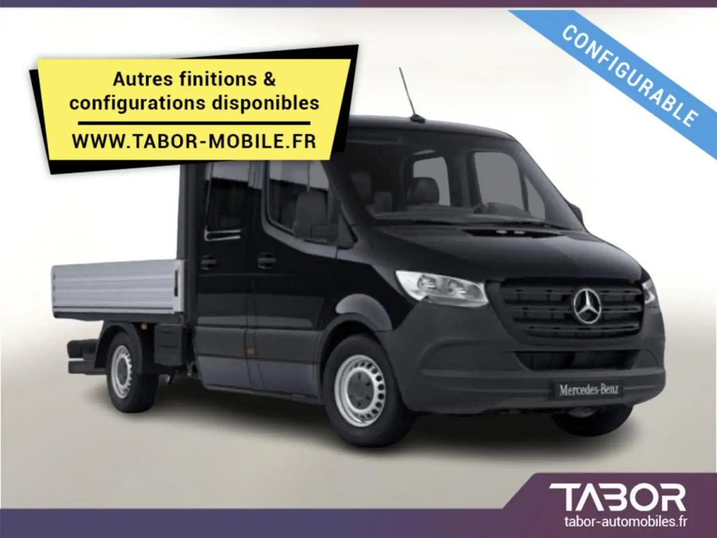 Mercedes-Benz Sprinter Pritsche 317 CDI DoKa L2 Negru - 1