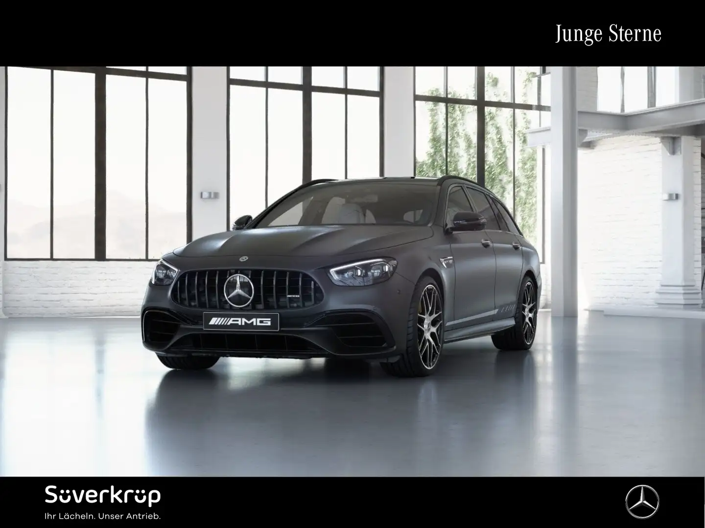 Mercedes-Benz E 63 AMG S 4M+ T NIGHT BURM DISTR AIRMATIC PANO Grau - 2