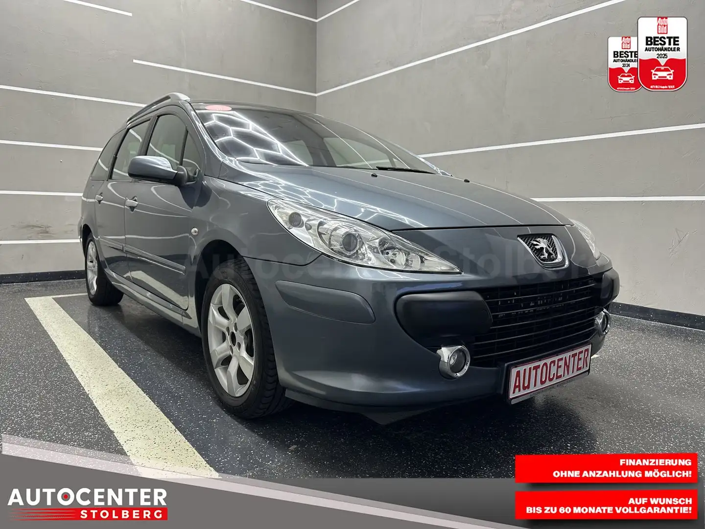 Peugeot 307 SW Premium "PANO-KLIMA-CD-PDC ALU" Grau - 2