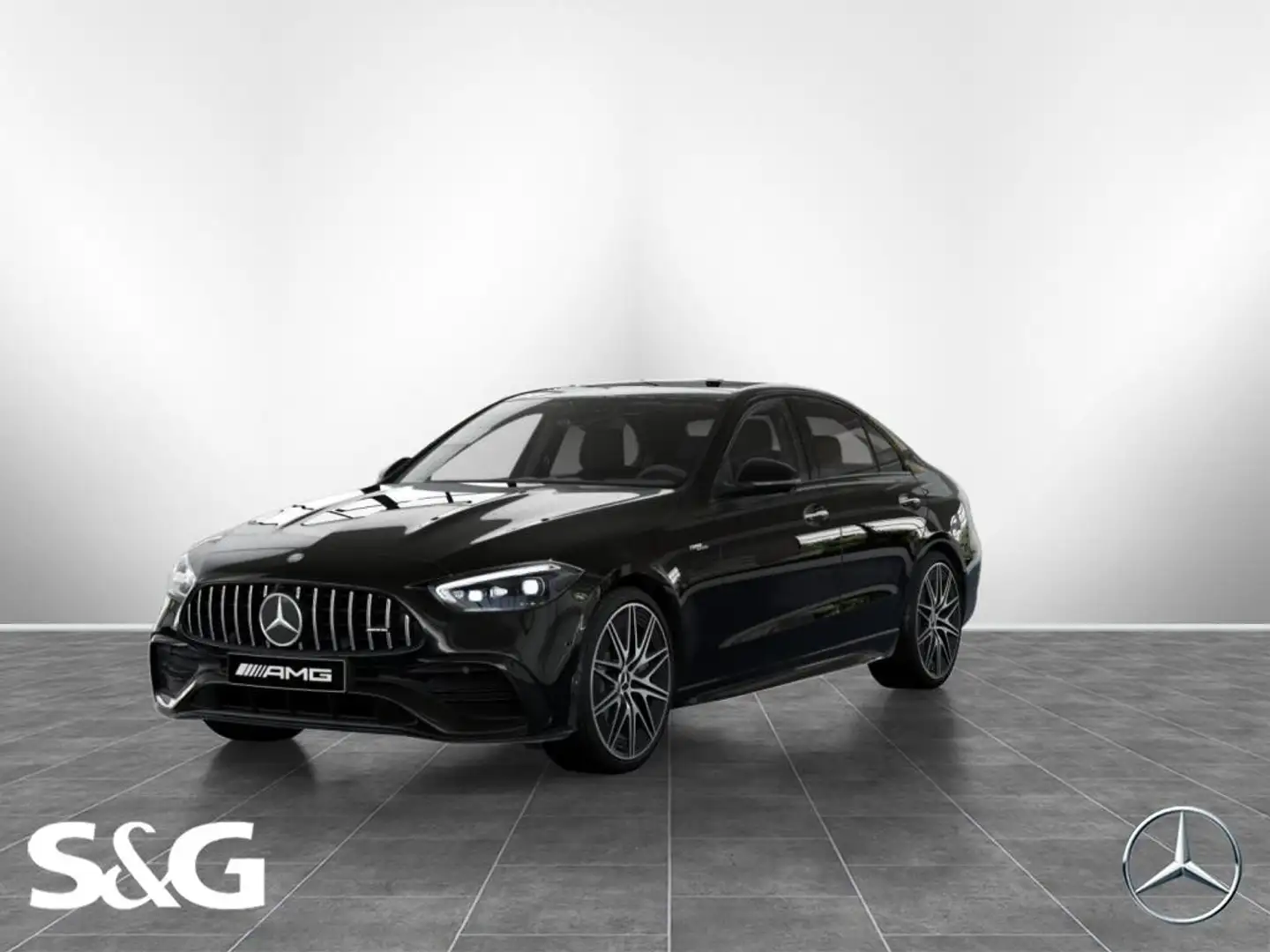 Mercedes-Benz C 43 AMG 4M Limousine MBUX+360°+DIG-LED+Fahrassi Negru - 1
