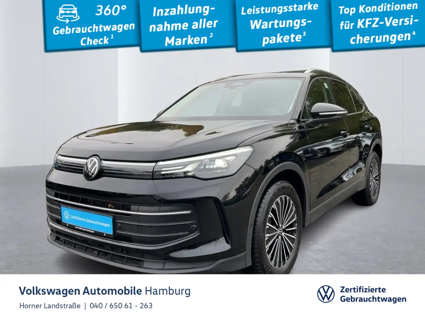 Volkswagen Tiguan Life 1.5 eTSI DSG AHK Sitz+Lenkradheizung Schwarz - 1