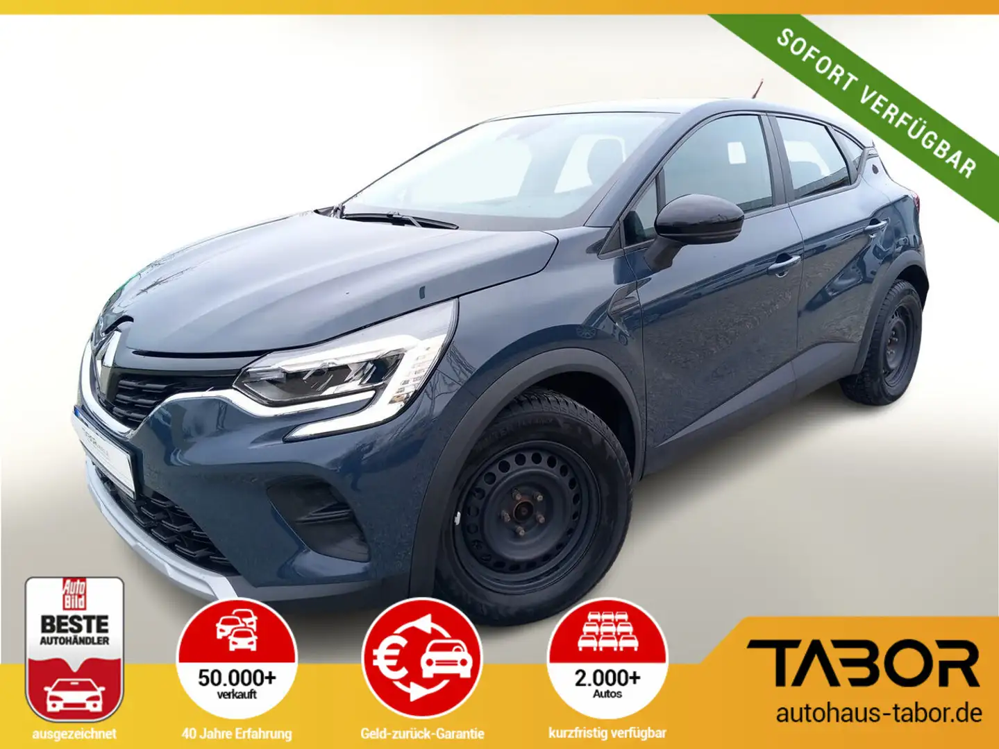 Renault Captur II 1.0 TCe 90 Zen LED Tempo Blau - 1
