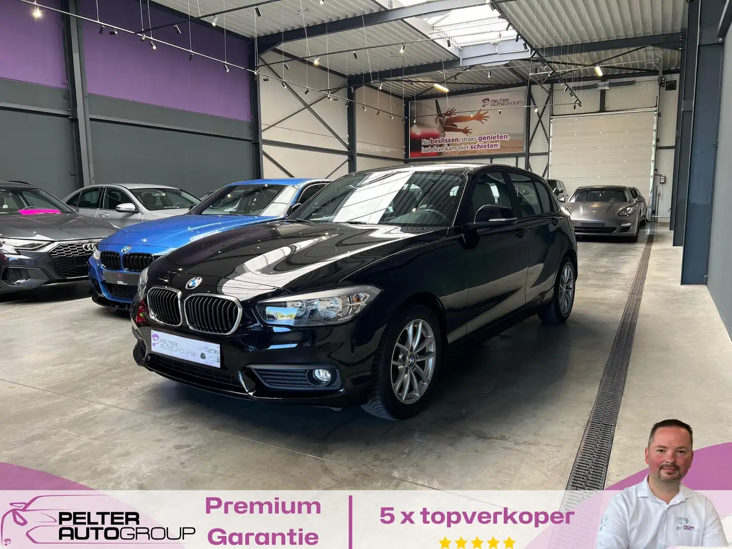 BMW 118 i Cruise Control 136pk Euro6d Zwart - 1