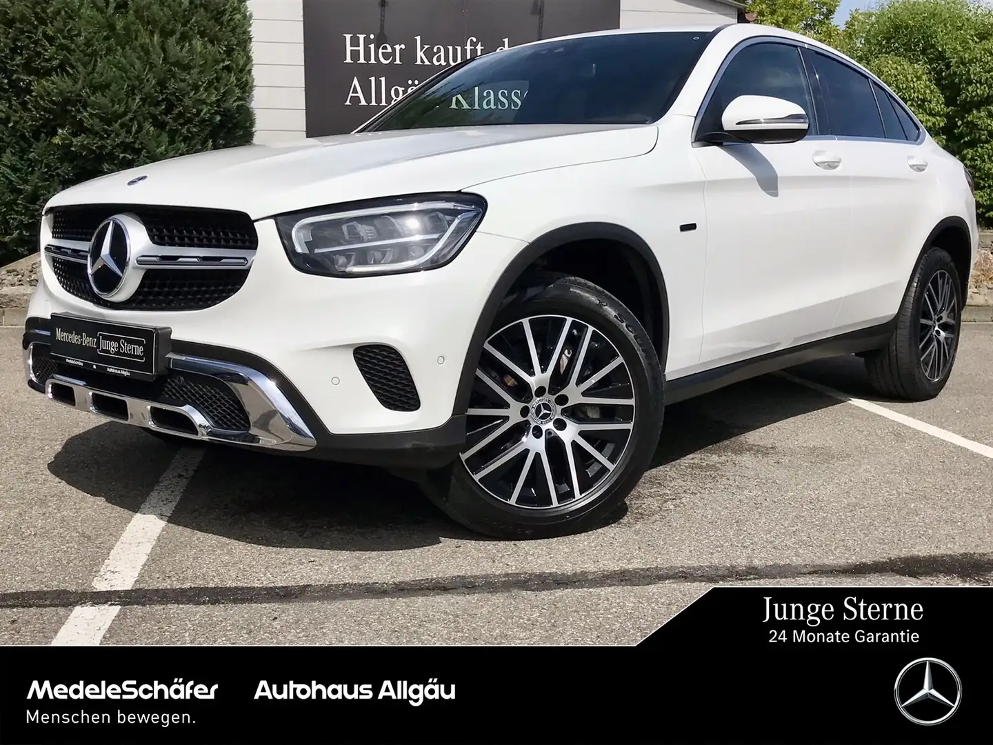 Mercedes-Benz GLC 300 GLC 300 de 4M Coupé Dist LED Kam Totw EHeck MBUX Weiß - 1