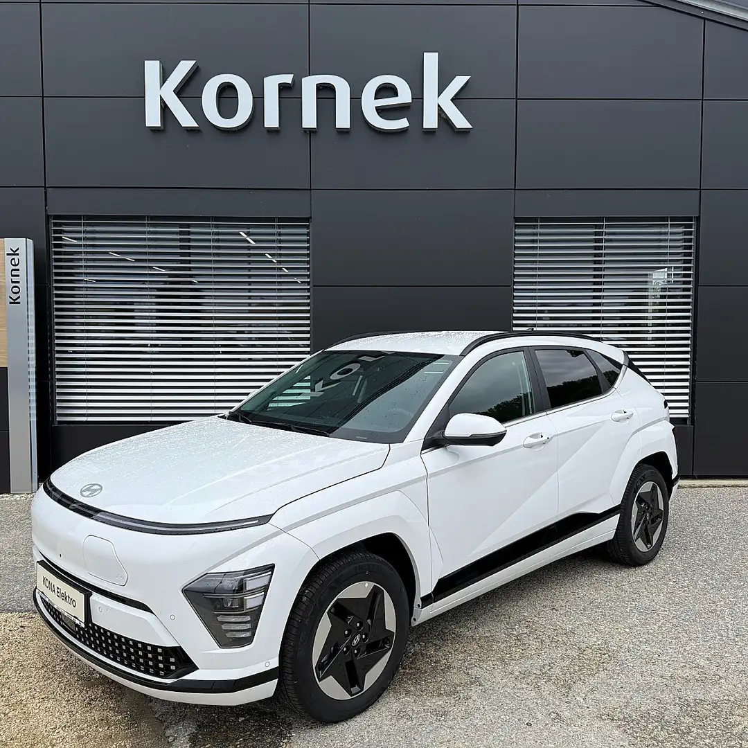 Hyundai KONA Kona Elektro 64,8kWh GO inkl. V2L Adapter, Wärm... Weiß - 1