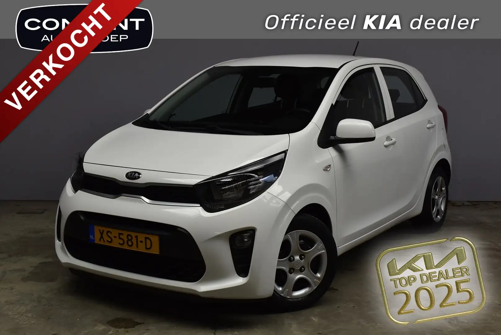 Kia Picanto 1.0 CVVT 66 PK 5D EconomyPlusLine Blanc - 1