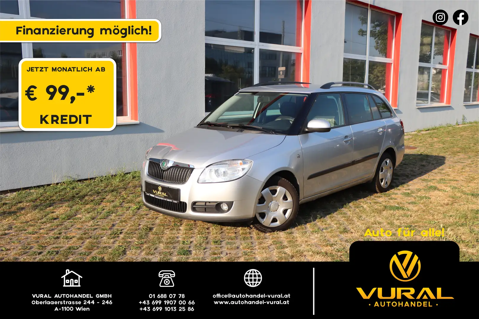 Skoda Fabia Ambiente 1.4 | NEUE §57a | Grau - 1