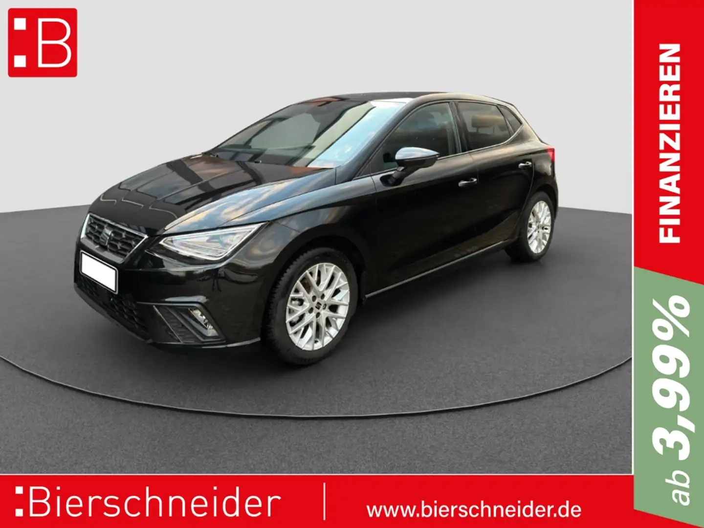 SEAT Ibiza 1.0 TSI DSG FR AB 139EUR NAVI REAR VIEW SHZ Schwarz - 1