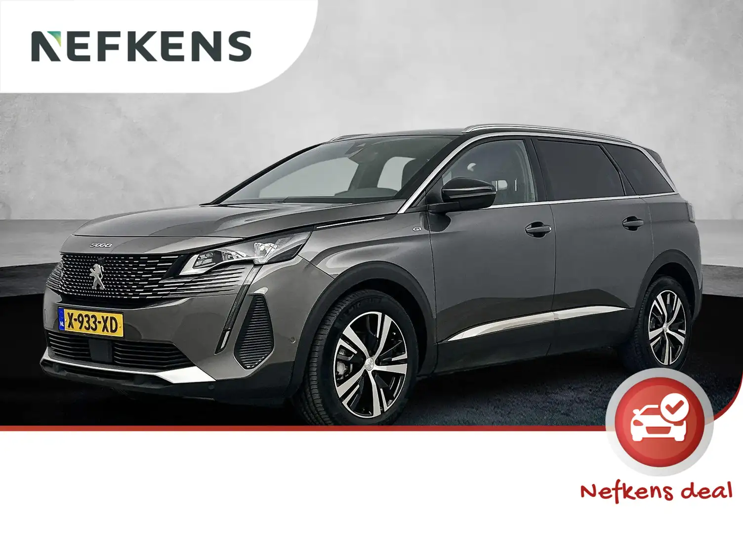 Peugeot 5008 SUV 1.2 136 pk Automaat Hybrid GT |7-Persoon | Cam Gris - 1