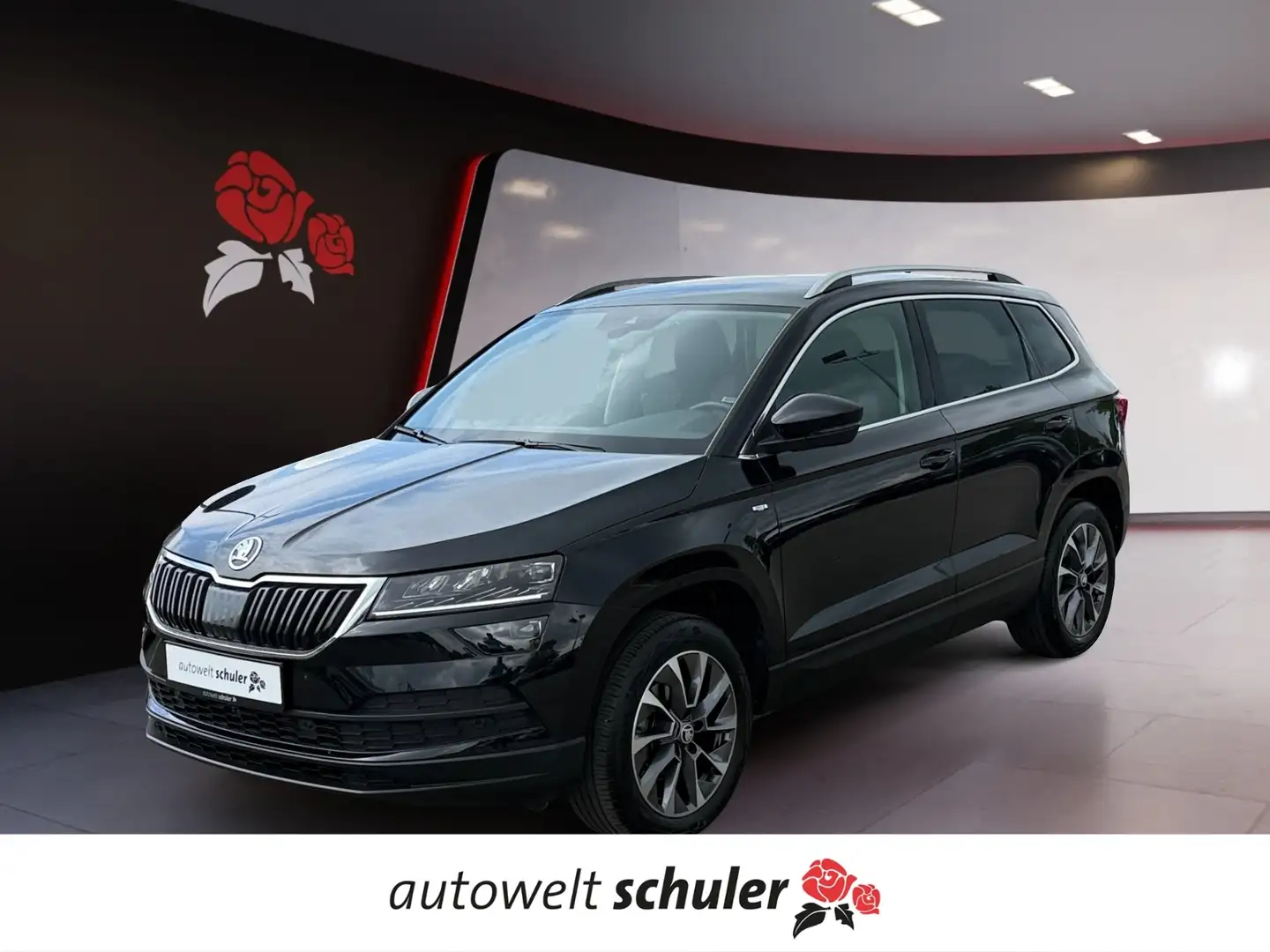 Skoda Karoq 1.5 TSI DSG Drive 125 AHK LED Navi ACC Rfk Zwart - 1
