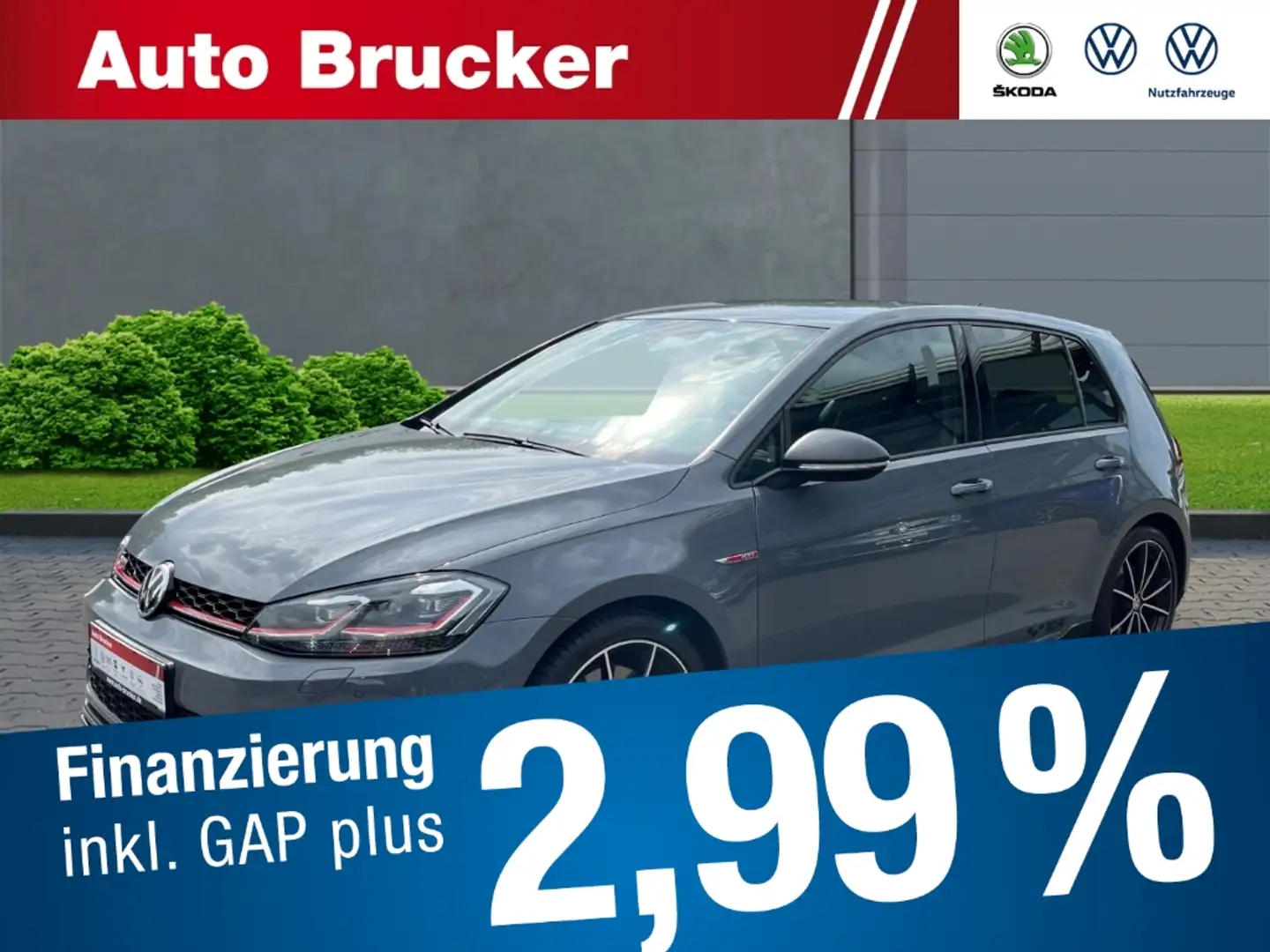 Volkswagen Golf VII GTI TCR 2.0 TSI LED+2-Zonen-Klima+SHZ+Navi Szürke - 1