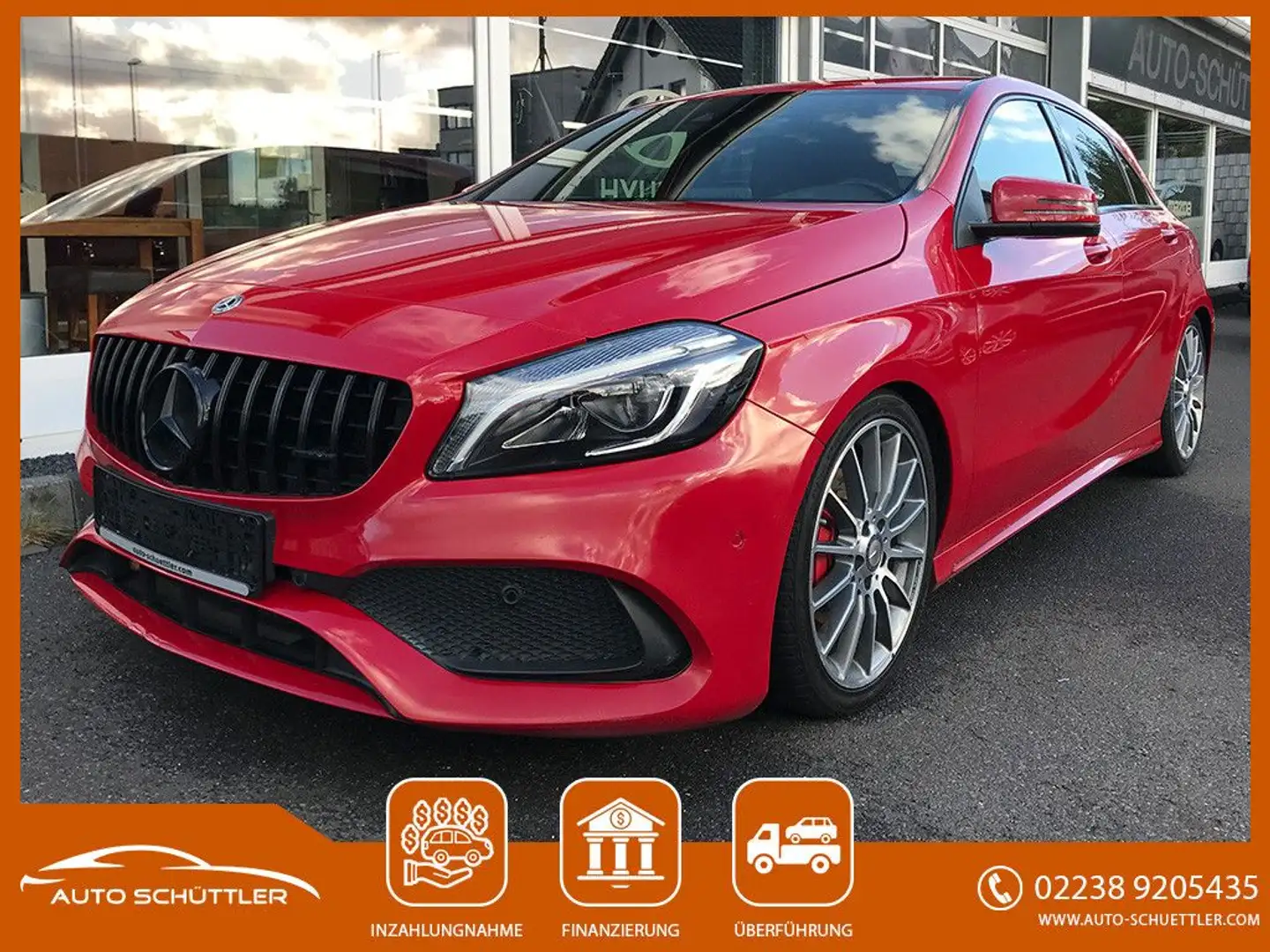 Mercedes-Benz A 180 BE,AMG Line,Navi,Bluet,Sportfahr.2 Hd Rot - 1