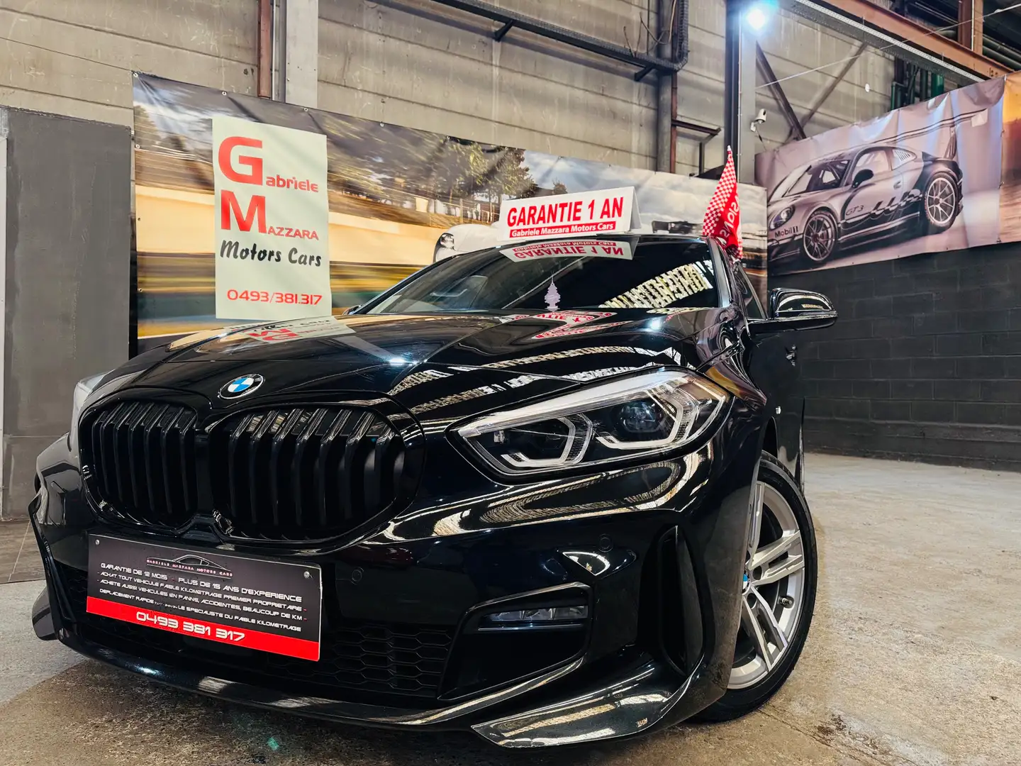 BMW 116 dA AdBlue (EU6AP) PACK M FULL OPTIONS !!! Zwart - 1