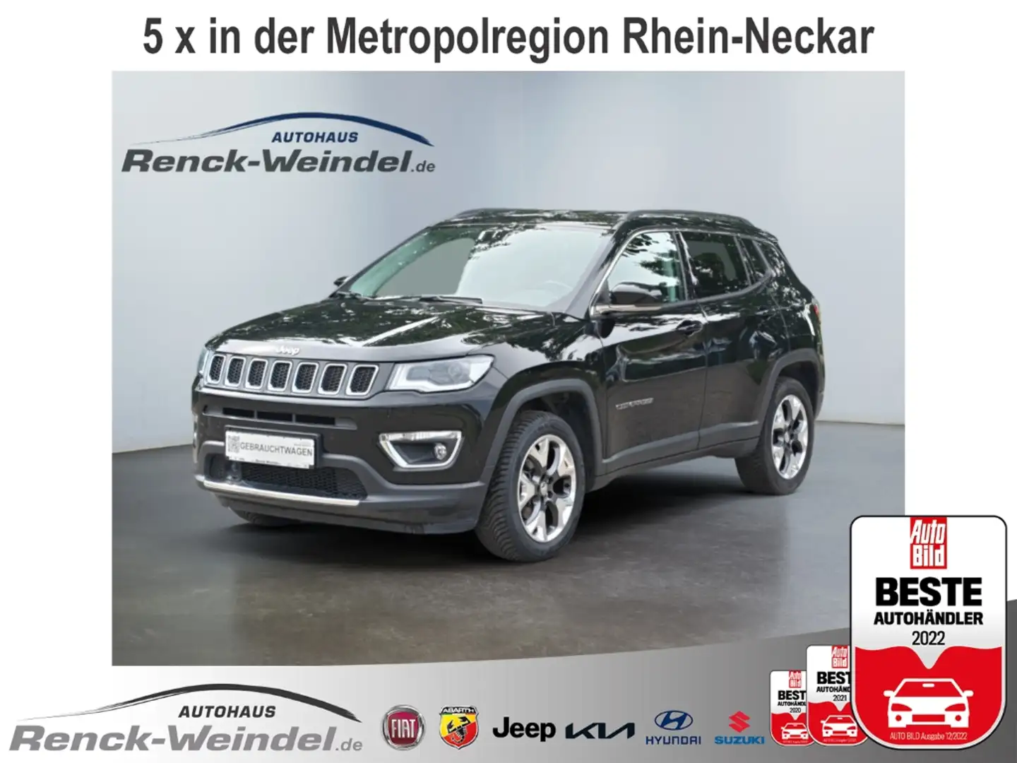 Jeep Compass Limited 1.4 MultiAir Navi Soundsystem ACC El. Heck Noir - 1