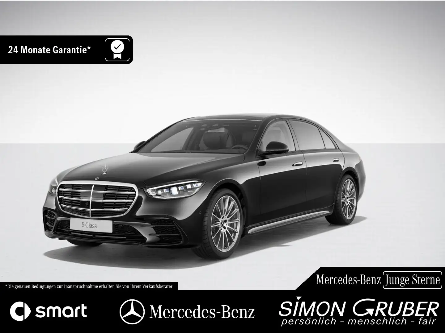 Mercedes-Benz S 350 d 4M lang AMG Night Pano Nappa Burm Chauff Schwarz - 1