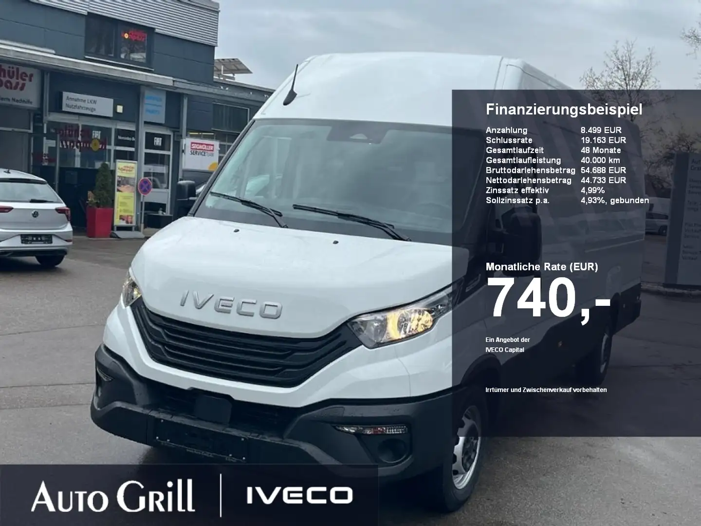 Iveco Daily 35S16A8V HIMATIC 3 Sitze, Klima, Trennwand Weiß - 1