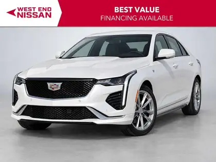 White 2022 Cadillac CT4 Sedan All-Wheel Drive 8-Speed Automatic