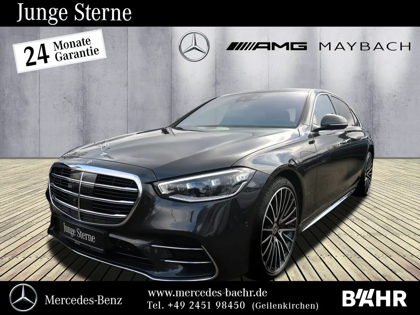 Mercedes-Benz S 400 S 400 d 4M lang AMG/MBUX-Navi/Digital-Light/Pano Gris - 1