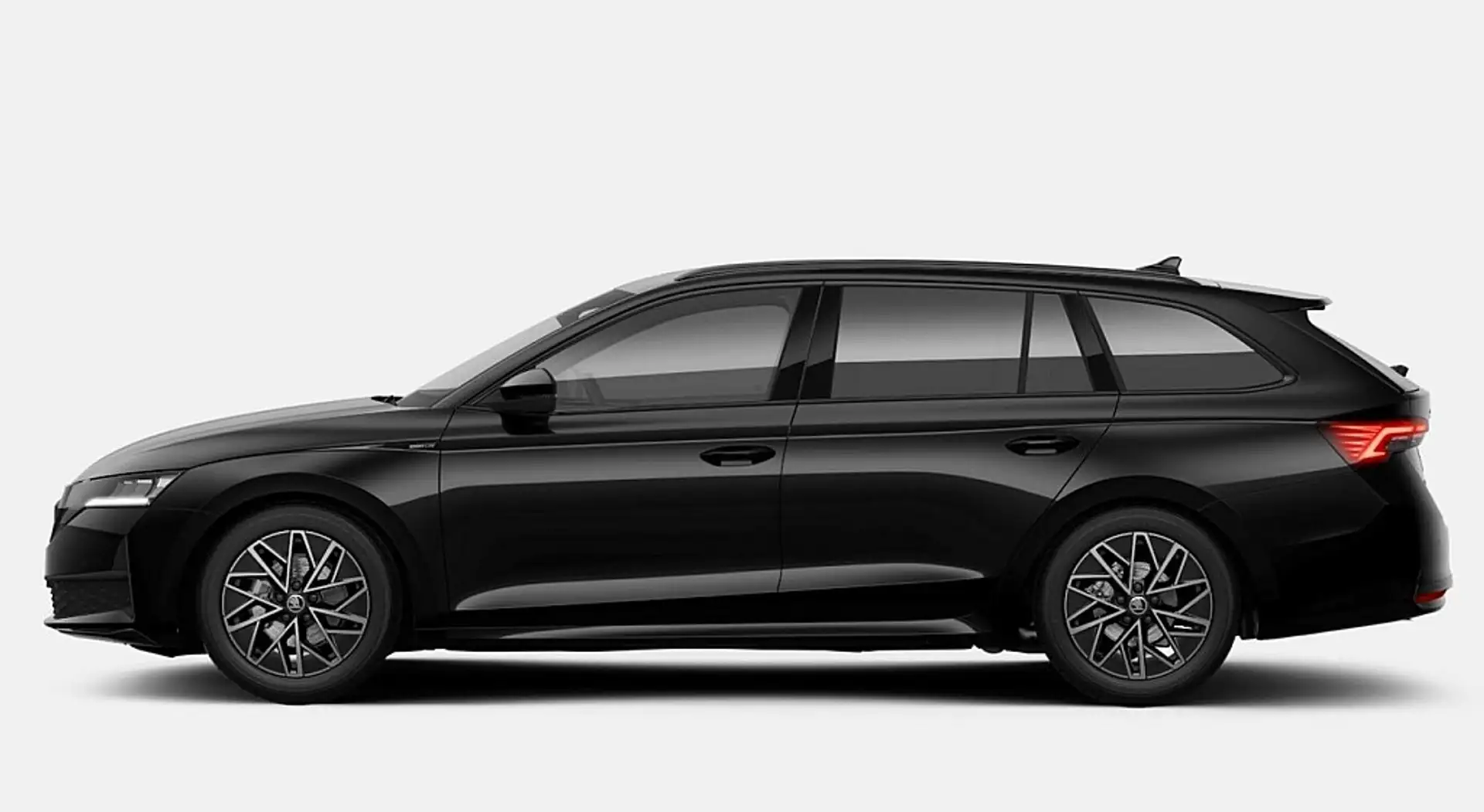 Skoda Octavia Kombi 2,0 TDI Sportline FL AHK 17Z Nav ACC vEHK Zwart - 2