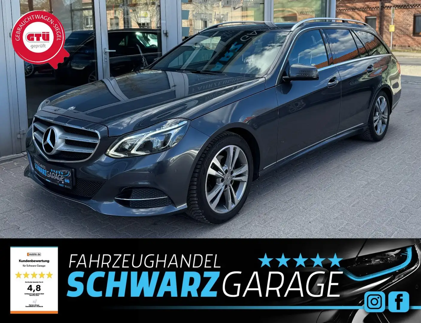 Mercedes-Benz E 220 T-Modell*NAVI*LED*AMG-PAKET* Grigio - 1