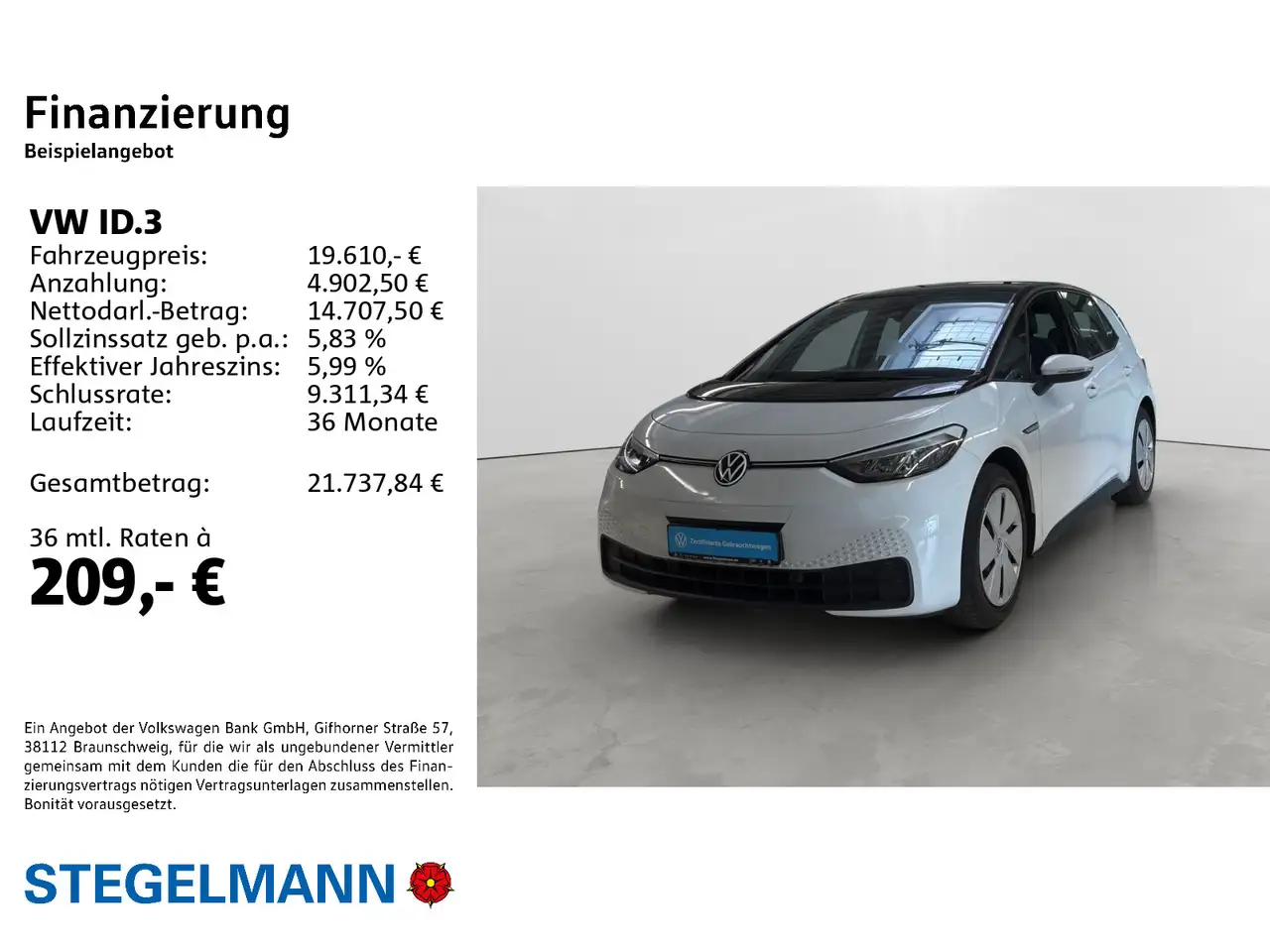 Volkswagen ID.3 Pure 110kW/45kWh *LED*Navi*App-Connect*, миниатюра 2