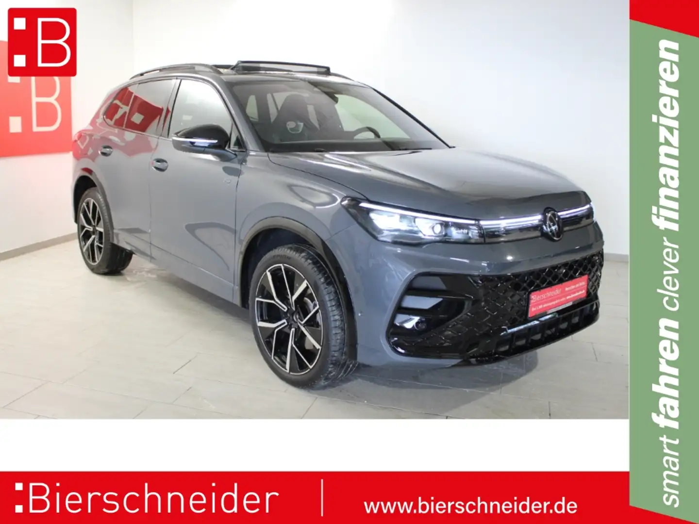 Volkswagen Tiguan 2.0 TDI DSG 4Mo. 2x RLine Black Style 20 PANO STAN Grau - 1