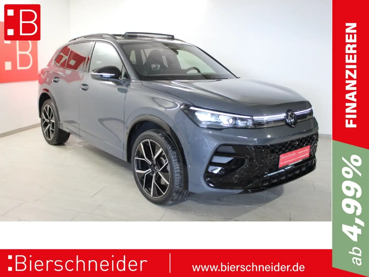 Volkswagen Tiguan 2.0 TDI DSG 4Mo. 2x R-Line Black Style 20 PANO STA Grau - 1