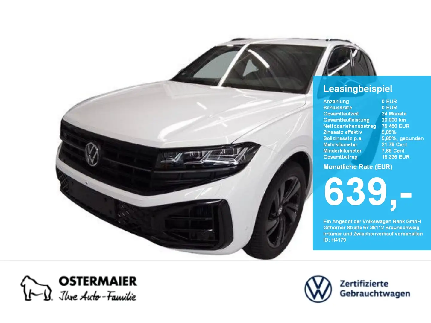 Volkswagen Touareg R-LINE BLACK STYLE 3.0TSI 340PS NP.125T ACC.5J-G.A Weiß - 1