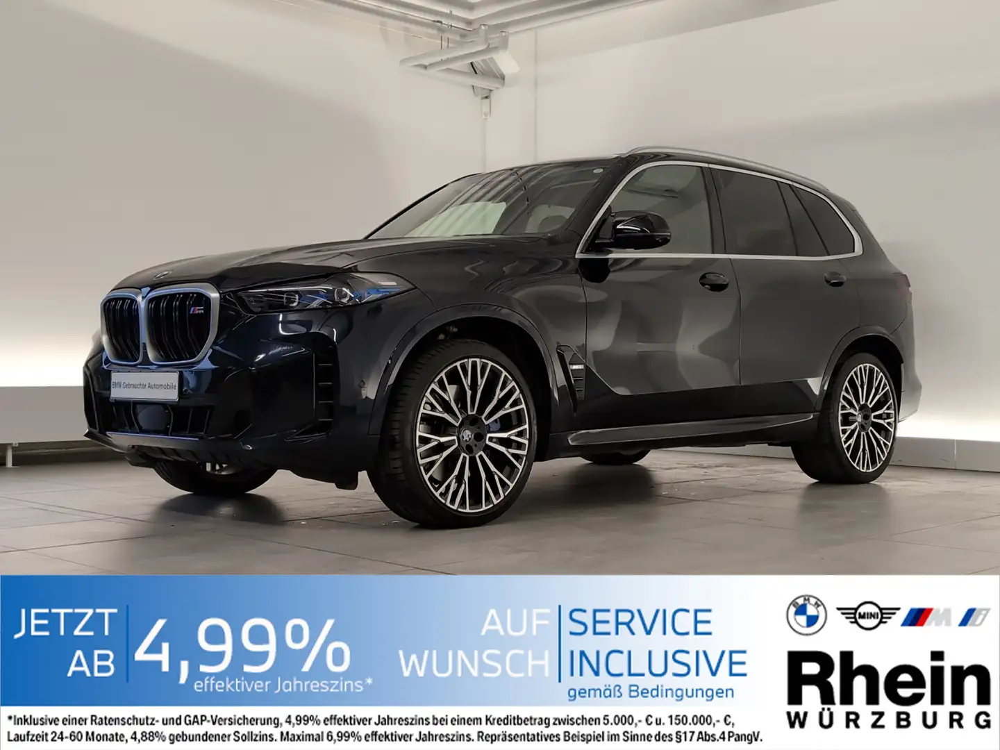BMW X5 M 60i xDrive HarmanKardon/Shz vo+hi HarmanKardon/Shz Noir - 1