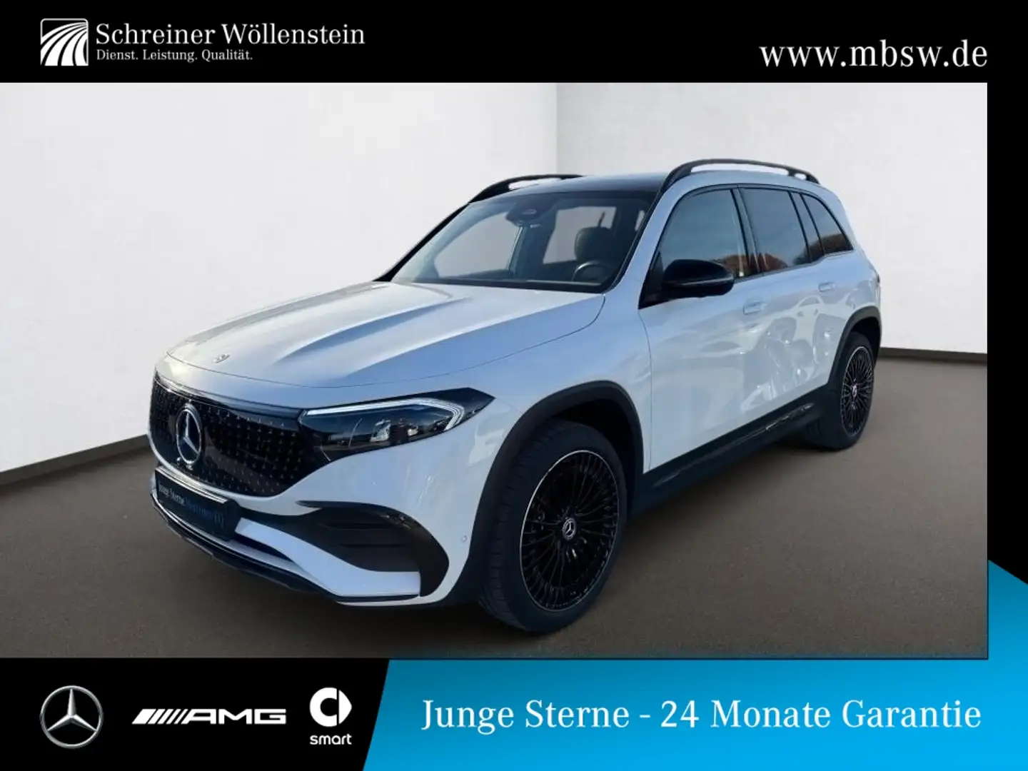 Mercedes-Benz EQB 300 4M AMG*Night*Pano*7-Sitzer*Alu20*360*WiP Weiß - 1
