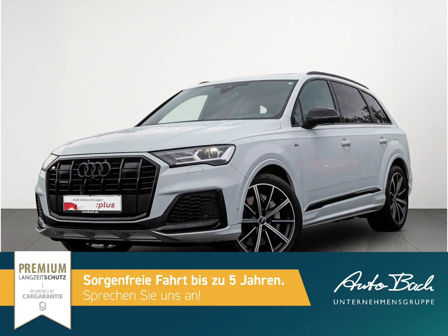 Audi Q7 S line 55TFSI e Navi LED Pano AIR B&O ACC AHK Weiß - 2