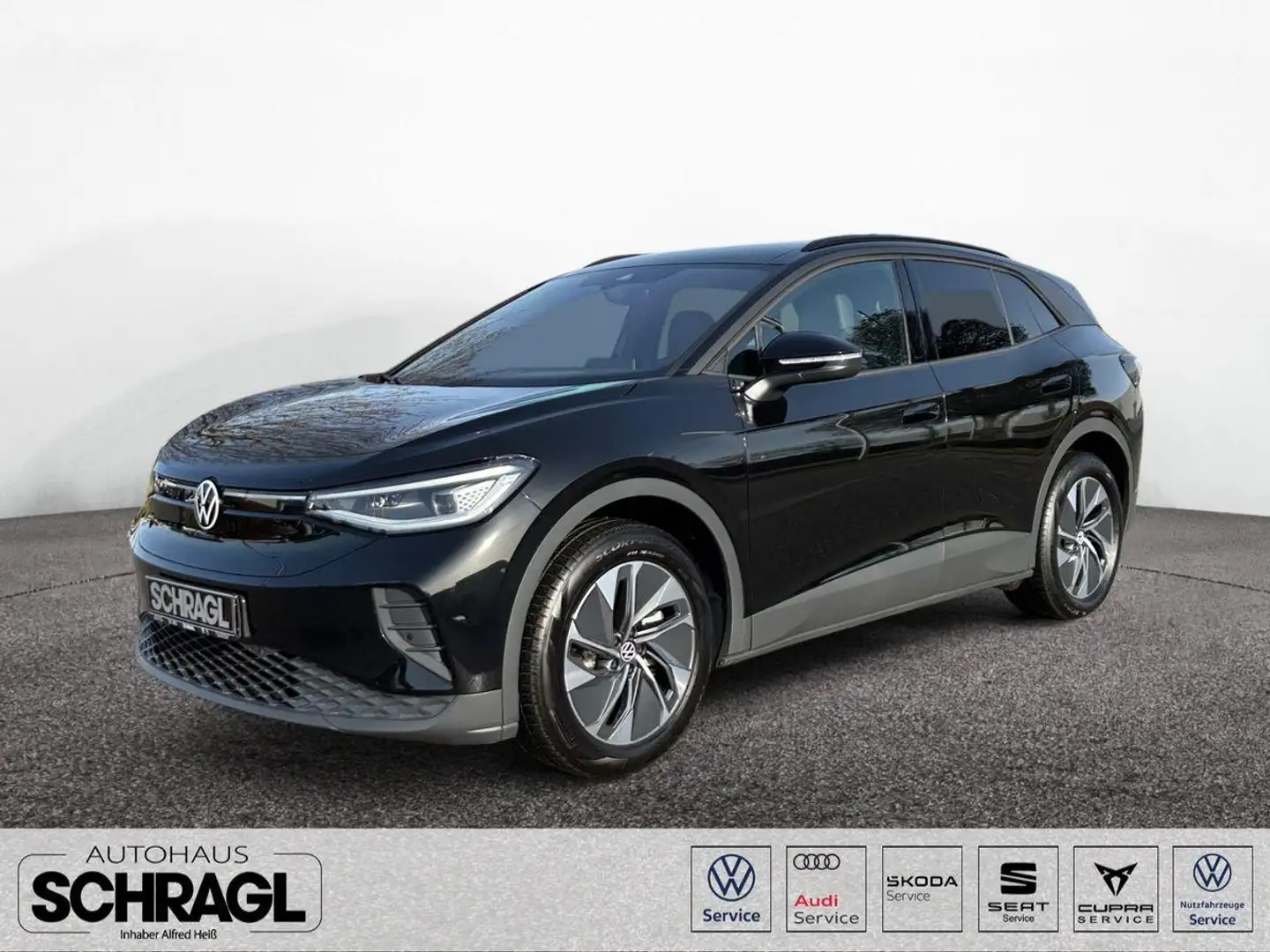 Volkswagen ID.4 Pro FACELIFT+AHK+PANO+NAVI+MATRIX+GARANTIE Zwart - 1