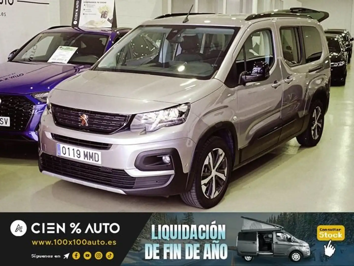 Peugeot Rifter 1.5BlueHDi S&S Long GT Line 130 Gris - 1