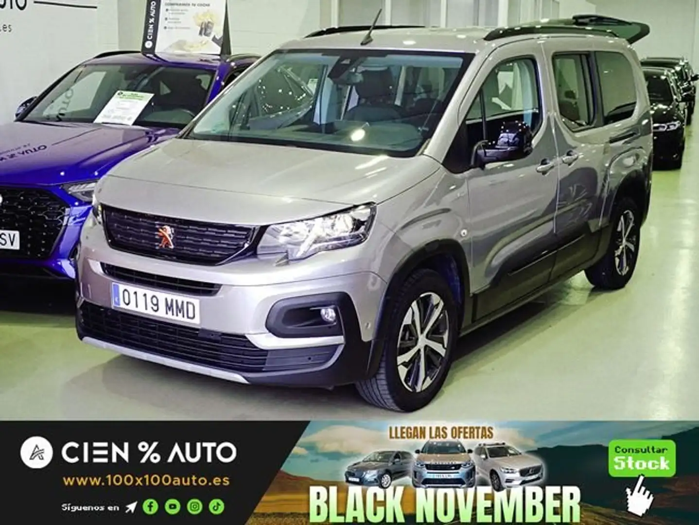 Peugeot Rifter 1.5BlueHDi S&S Long GT Line 130 Gris - 1