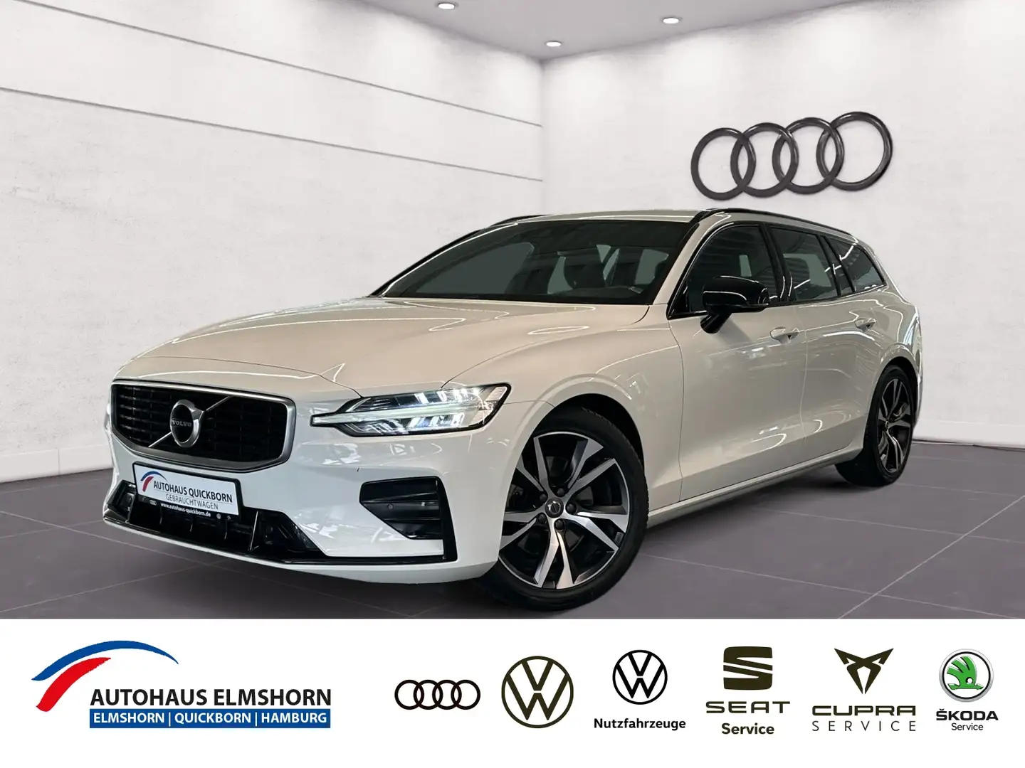 Volvo V60 T4 Kombi R Design LEDER KAMERA LED SPUR LHZ NAVI Weiß - 1