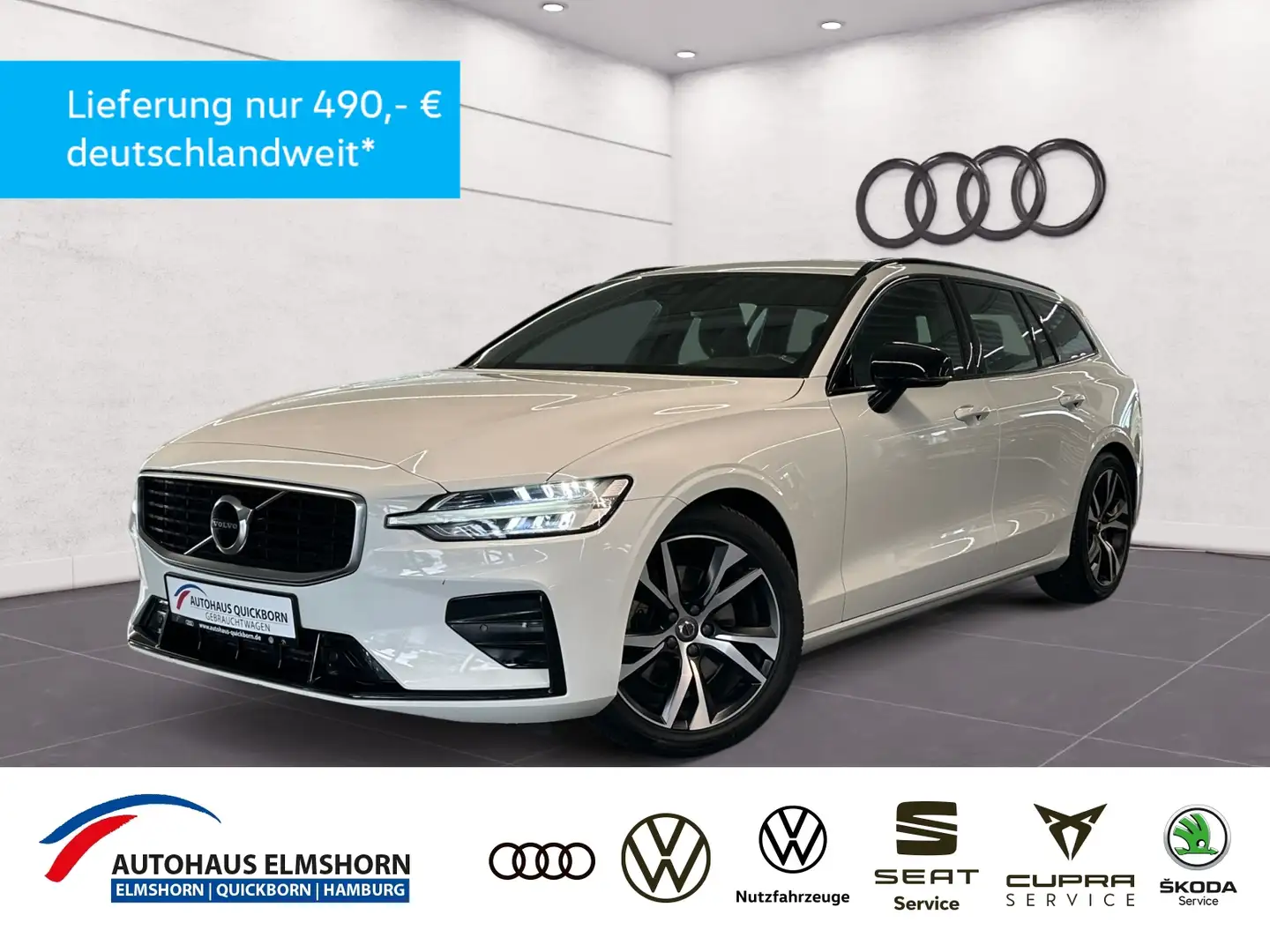 Volvo V60 T4 Kombi R Design LEDER KAMERA LED SPUR LHZ NAVI Blanc - 1