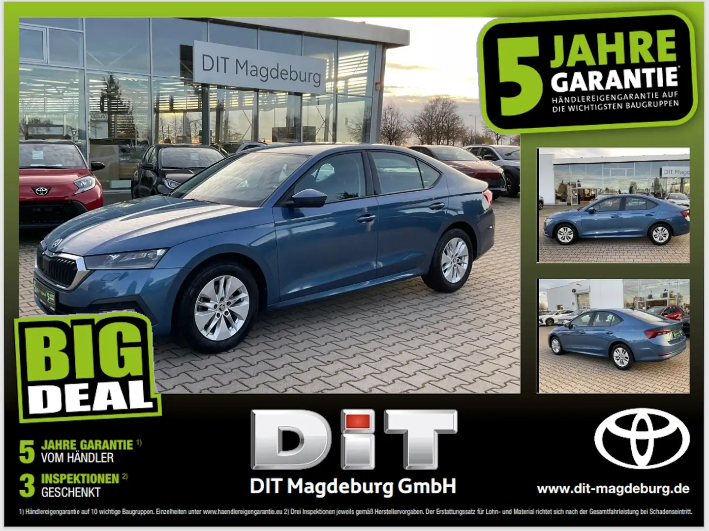 Skoda Octavia 1.5 TSI Ambition ACT LED+SHZ+2xKlima+LM Bleu - 1