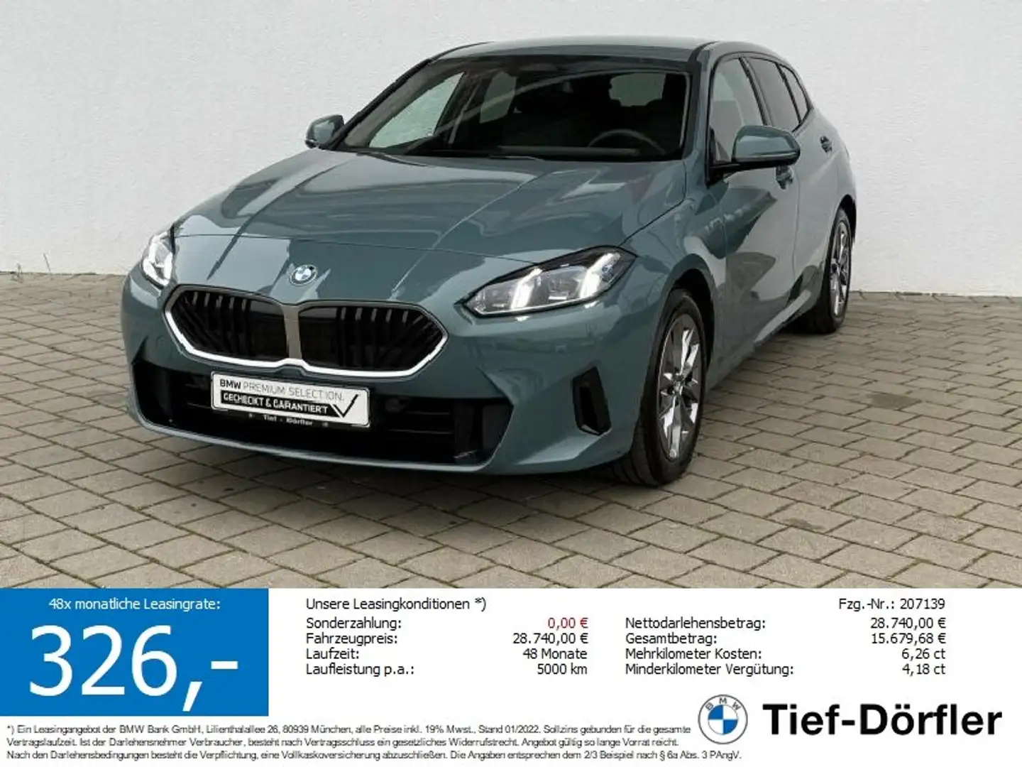 BMW 120 DKG LED+/SH/ACC/CAM/PRIVACY/DAB/K-ZUG Grün - 1