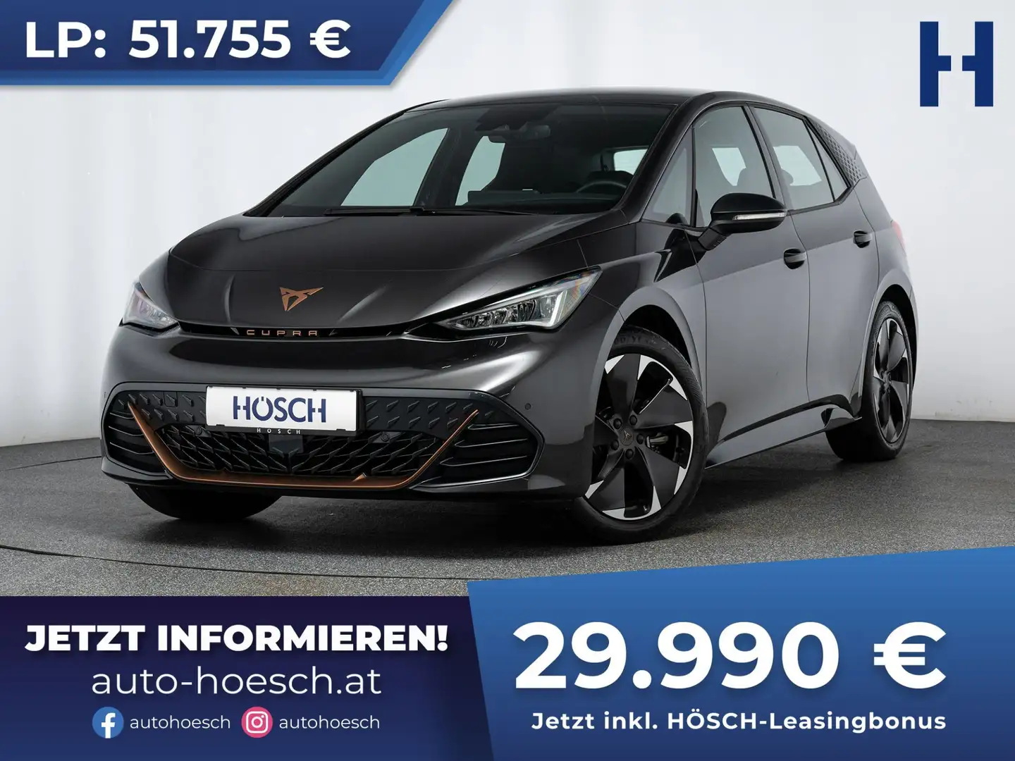 CUPRA Born 82kWh eBoost 19er PILOT + TECH ERSTBESITZ++ Gris - 1