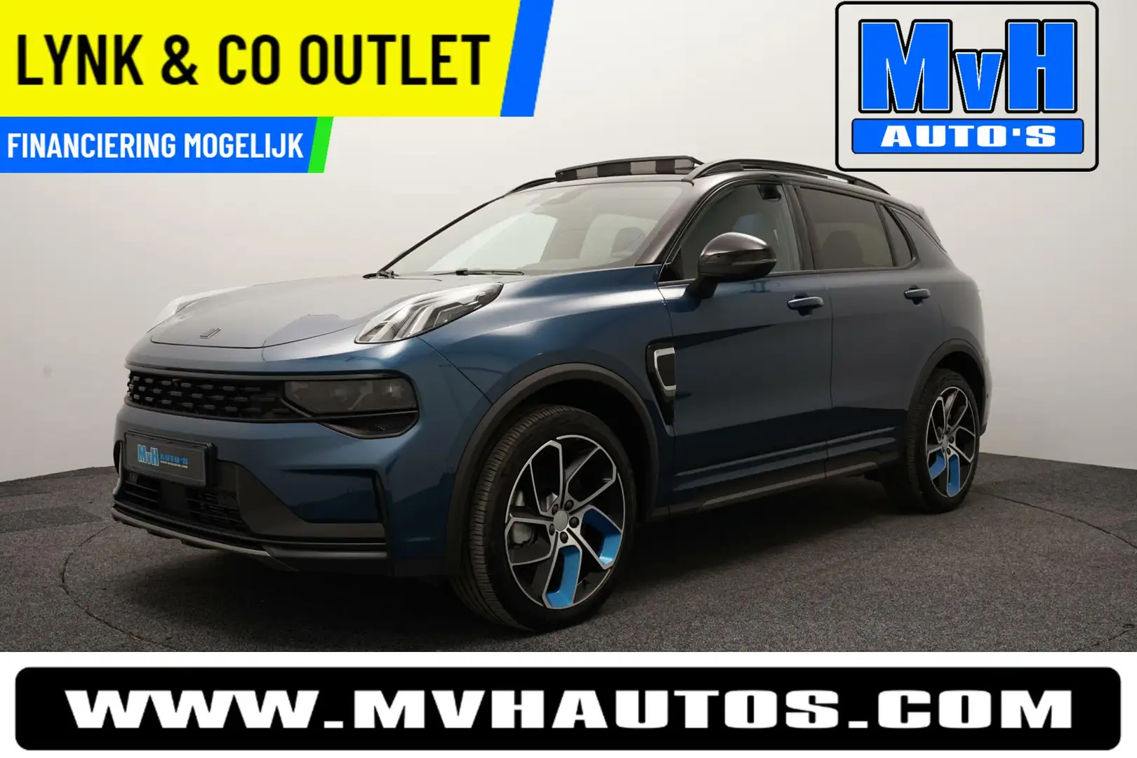 Lynk & Co 01 1.5 Plug-in Hybride|ZWARTE.HEMEL|360ºCAM|Black Edi Bleu - 1