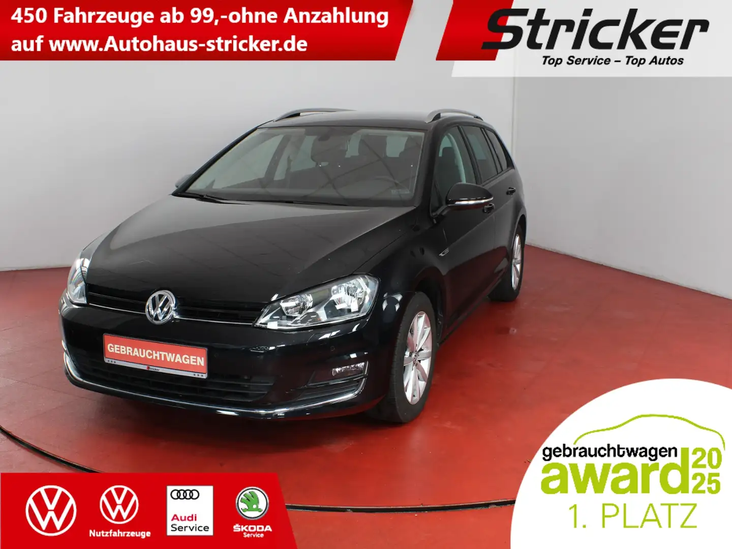 Volkswagen Golf Variant Variant Lounge 1.4TSI TÜV bis 11/27 AHK ParkPilot Nero - 1