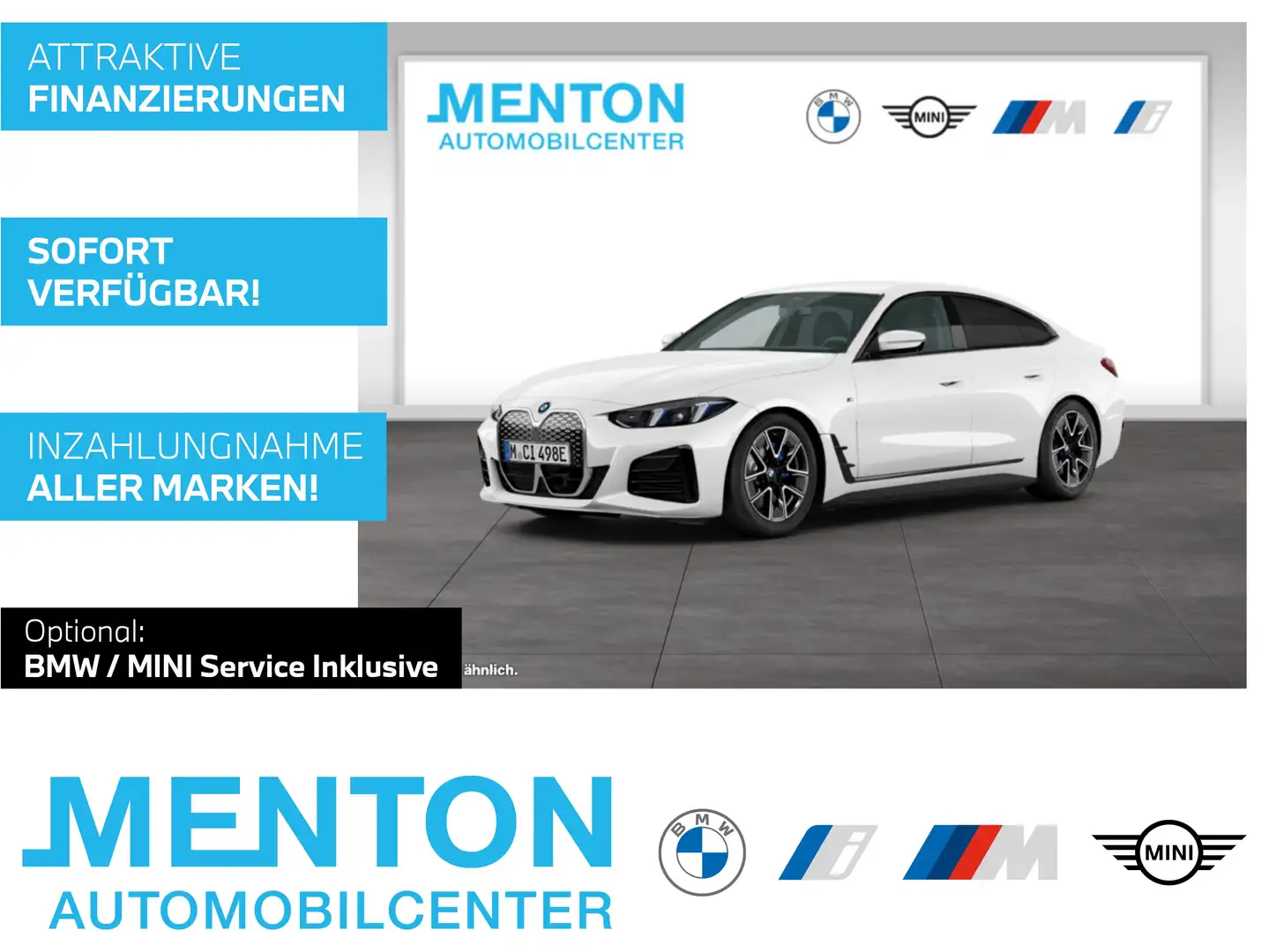 BMW i4 eDrive40 M Sportpaket HiFi DAB LED RFK Shz Weiß - 1