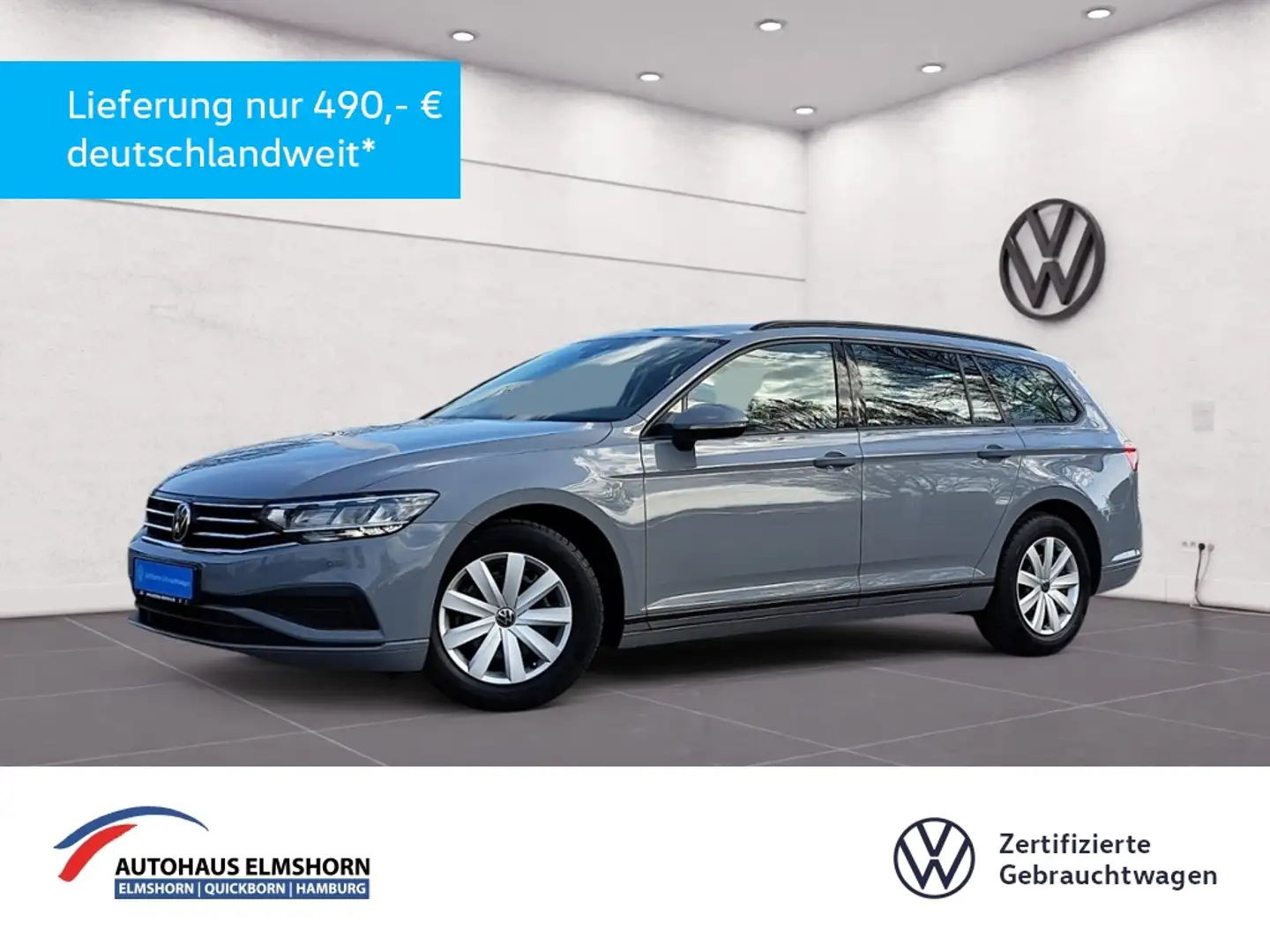 Volkswagen Passat Variant 1.5 TSI DSG NAV KAM LED APP GRA PDC SHZ Grijs - 1
