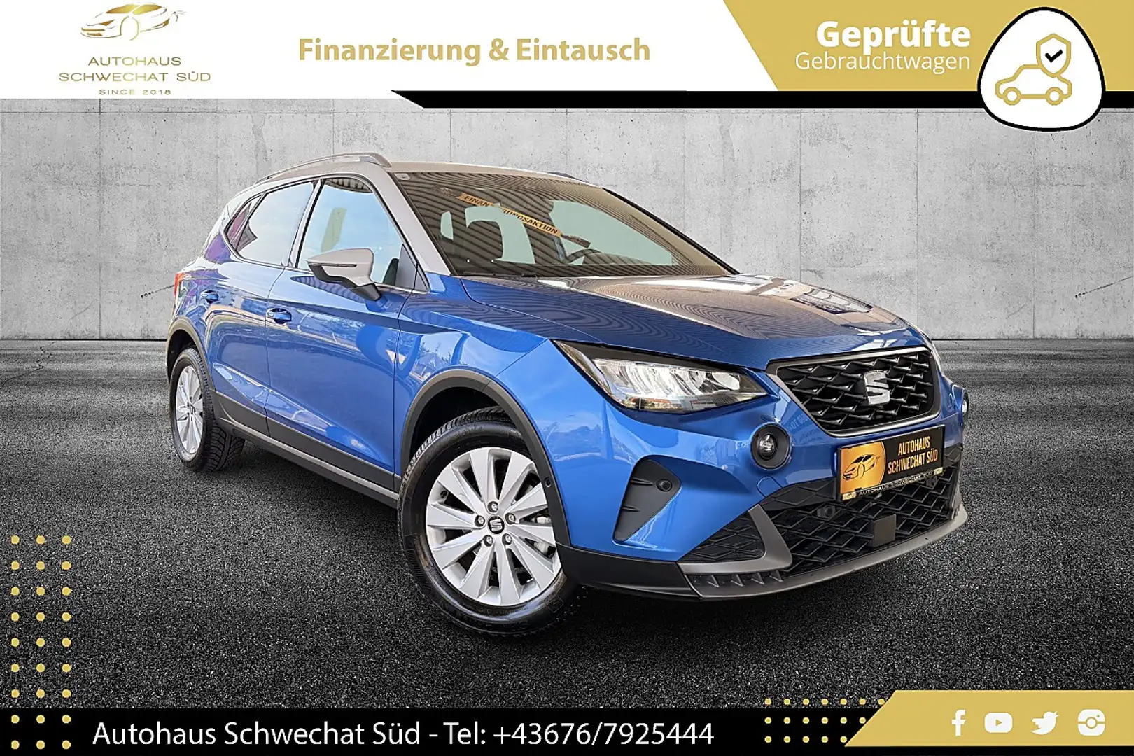 SEAT Arona 1.0 TSI FR // FACELIFT // LEASINGFÄHIG // NUR 1... Blau - 1