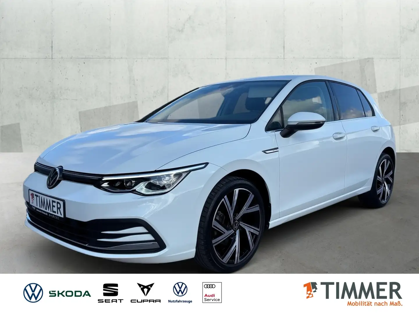 Volkswagen Golf VIII 1.5 TSI STYLE *LED *LM18" *ACC *APP *SHZ *DA Weiß - 1